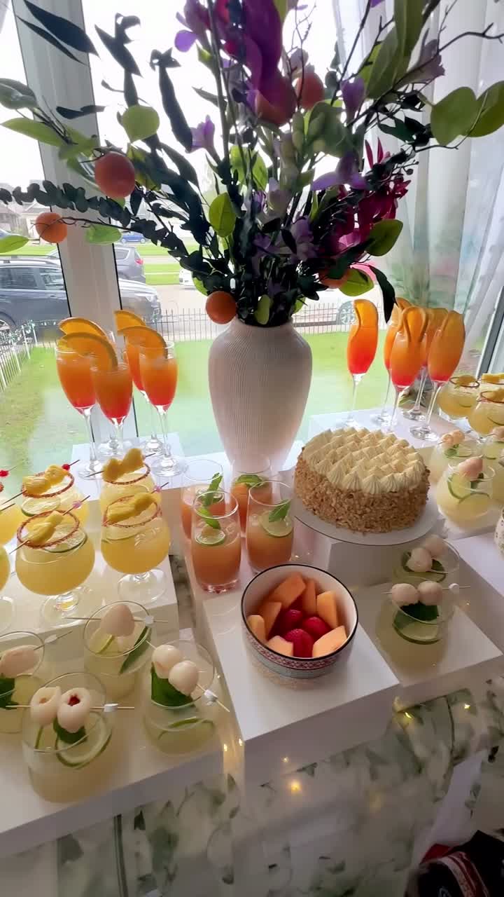 An intimate birthday celebration with handcrafted mocktails